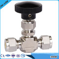 High pressure NPT threads needle valve for water